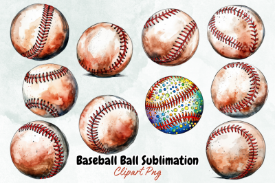 Baseball Ball Sublimation Clipart