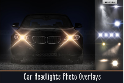 Car Headlights Photo Overlays