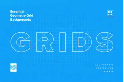 Essential Geometry Grid Backgrounds