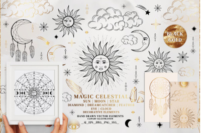Magic Collection. Decorative Clipart SVG