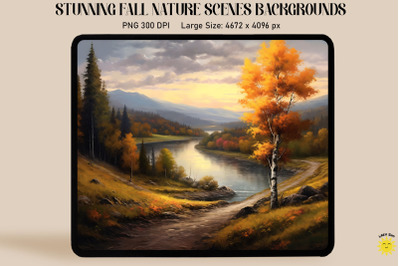 Rustic Fall Landscape Backgrounds