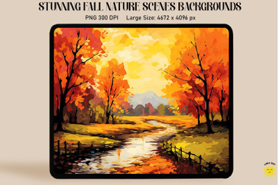 Rustic Fall Landscape Backgrounds