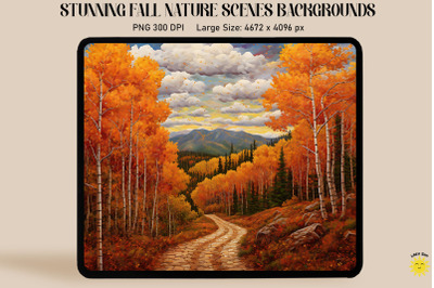 Oil Painting Autumn In The Mountains