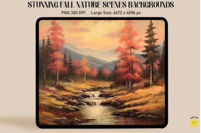 Vintage Fall Landscape Backgrounds