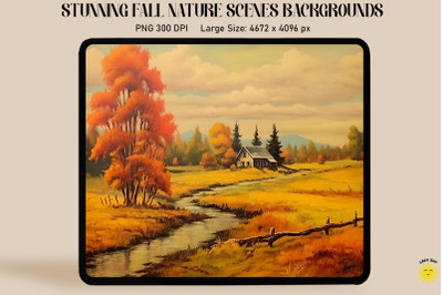 Vintage Fall Landscape Backgrounds