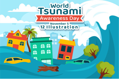 12 World Tsunami Awareness Day Illustration