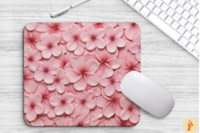 3D Pink Cherry Blossom Mouse Pad