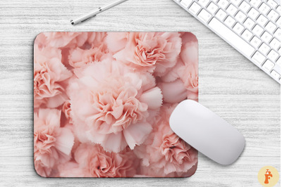 Beautiful Pink Carnations Mouse Pad