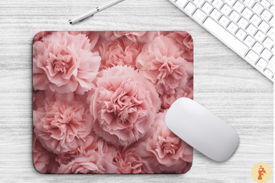 Beautiful Pink Carnations Mouse Pad