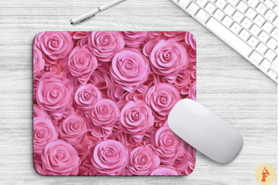 Beautiful Pink Flowers Mouse Pad