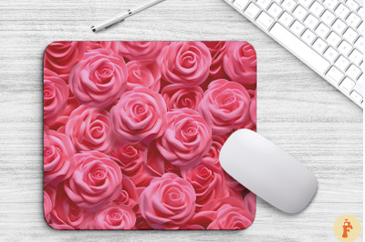 Beautiful Pink Flowers Mouse Pad