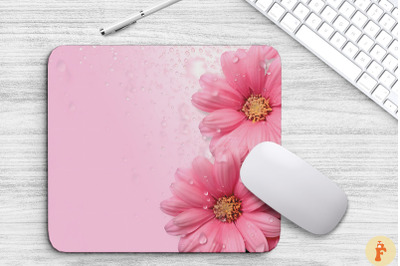 Beautiful Pink Flowers Mouse Pad