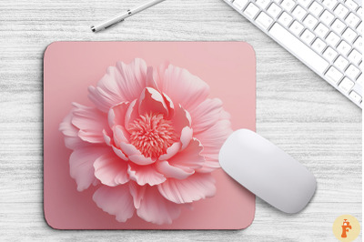 Beautiful Pink Tulip Flowers Mouse Pad