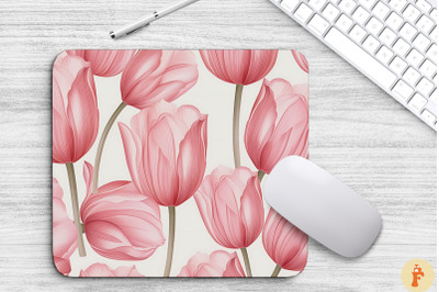 Peony Flower Blooming Mouse Pad Design