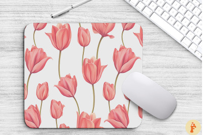 Peony Flower Blooming Mouse Pad Design