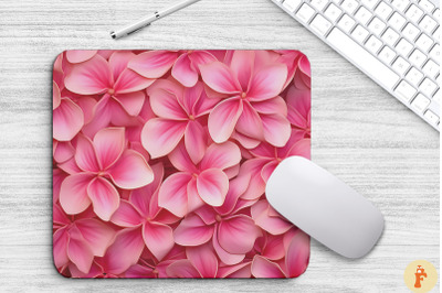 Pink Flowers And Petals Mouse Pad Design