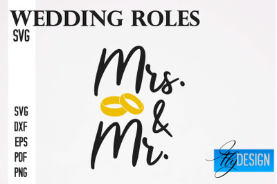 Wedding Roles SVG | Wedding Roles SVG Design | Funny Design SVG