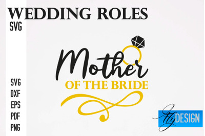 Wedding Roles SVG | Wedding Roles SVG Design | Funny Design SVG