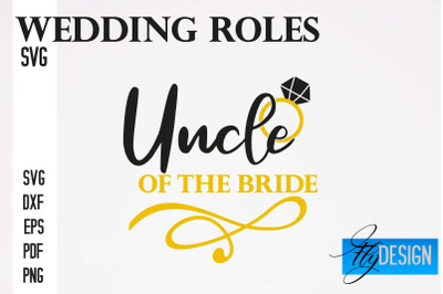 Wedding Roles SVG | Wedding Roles SVG Design | Funny Design SVG