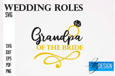 Wedding Roles SVG | Wedding Roles SVG Design | Funny Design SVG