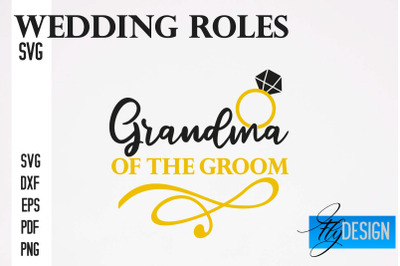 Wedding Roles SVG | Wedding Roles SVG Design | Funny Design SVG