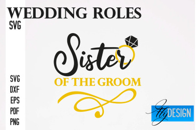 Wedding Roles SVG | Wedding Roles SVG Design | Funny Design SVG