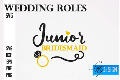 Wedding Roles SVG | Wedding Roles SVG Design | Funny Design SVG