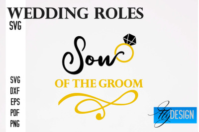 Wedding Roles SVG | Wedding Roles SVG Design | Funny Design SVG