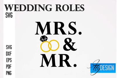 Wedding Roles SVG | Wedding Roles SVG Design | Funny Design SVG