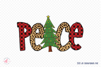 Peace | Christmas PNG Sublimation Design
