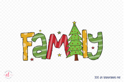 Family - Christmas PNG Sublimation Design