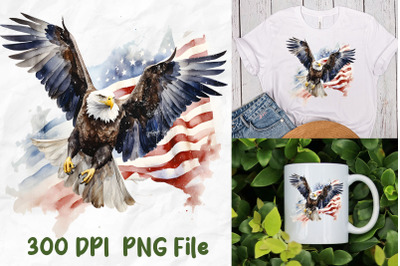 PTSD Awareness American Eagle Flag