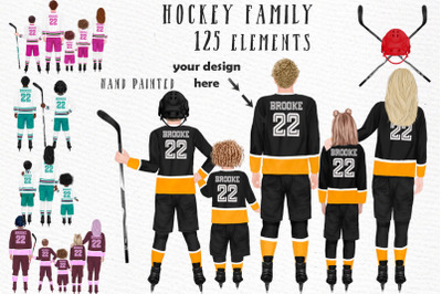 Hockey Family clipart Hockey clipart Hockey jerseys Sports