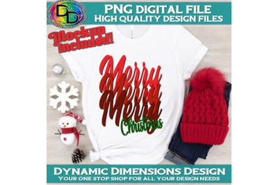 Merry Merry Merry Christmas SVG PNG PDF, Retro Christmas Svg, Vintage