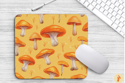 Watercolor Fall Mushroom Mouse Pad