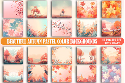 Beautiful Autumn Pastel Color Background