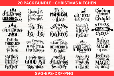 Christmas Kitchen SVG bundle