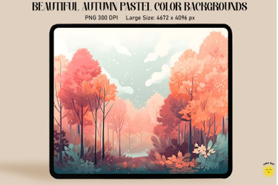 Soft Pastel Colors Autumn Backgrounds