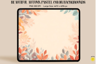 Soft Pastel Colors Autumn Backgrounds