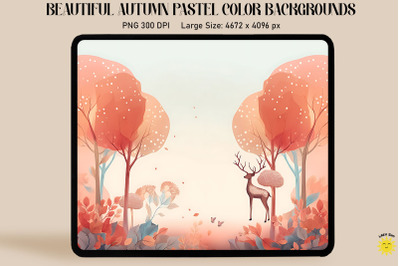 Soft Pastel Colors Autumn Backgrounds