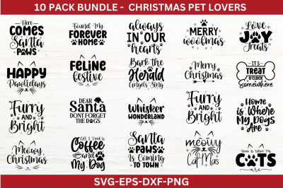 Christmas Pet Lovers SVG bundle