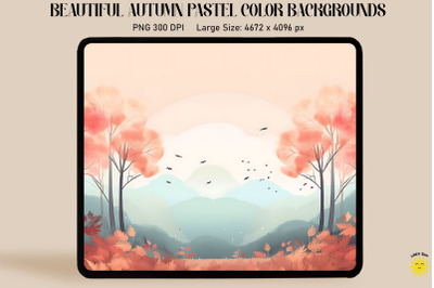 Soft Pastel Colors Autumn Backgrounds