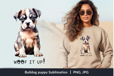 Bulldog puppy Sublimation.