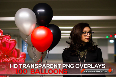 100 TRANSPARENT PNG Balloons Overlays