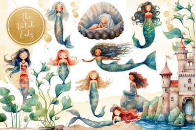 The Mermaids Clipart Set