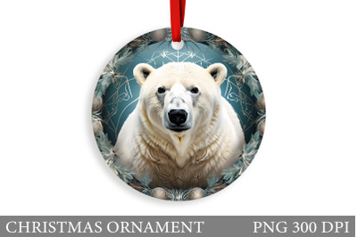 Polar Bear Christmas Ornament. Bear Christmas Ornament