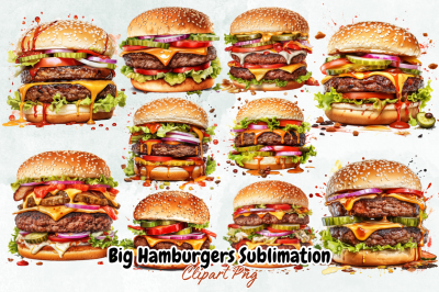 Big Hamburgers Sublimation Bundle