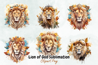 Lion of God Sublimation Clipart