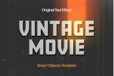 Retro Movie Text Effect