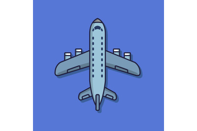 Illustrated airplane